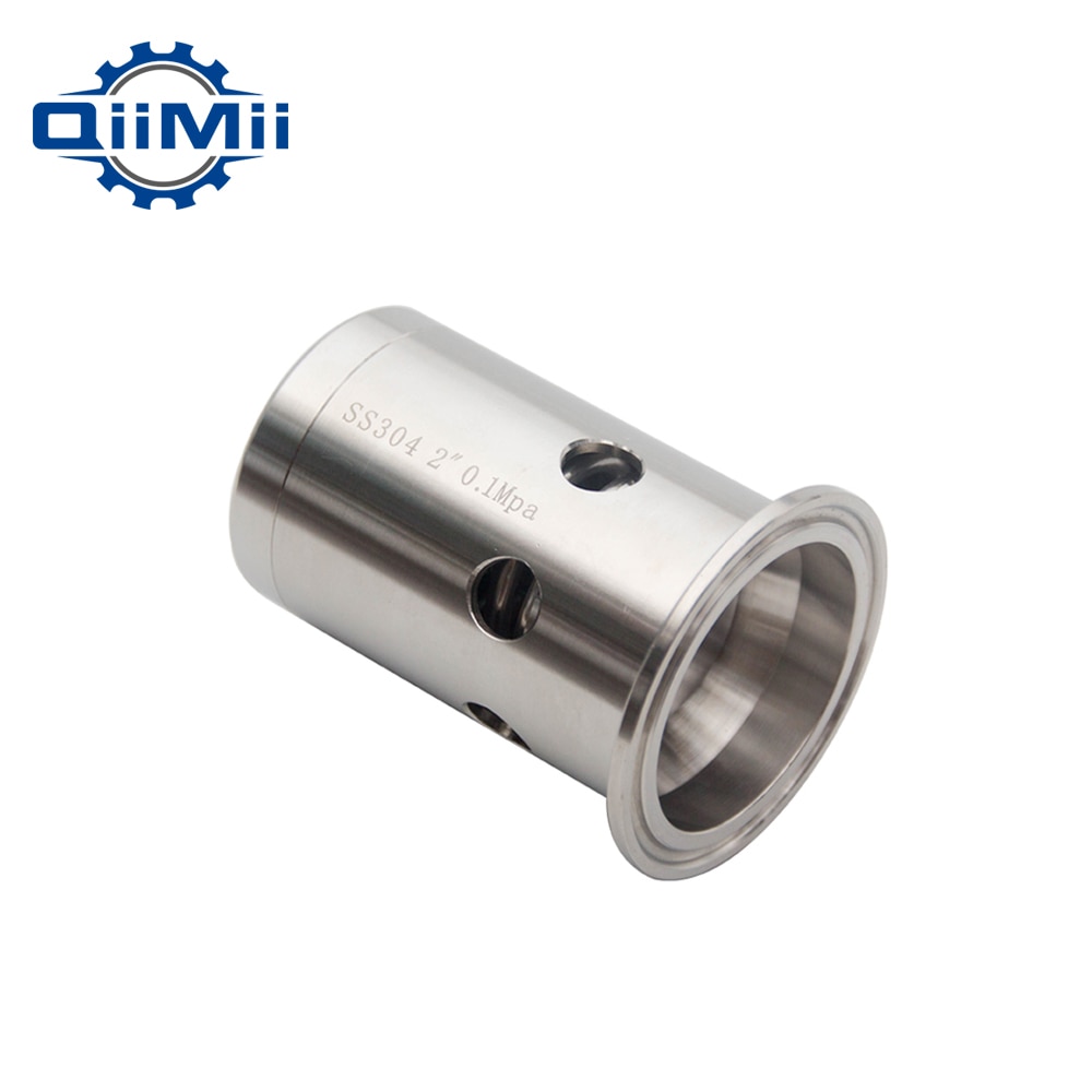 Ss304 1.5 /2 진공 공기 방출 밸브 스테인레스 스틸 클램프 압력 릴리프 밸브